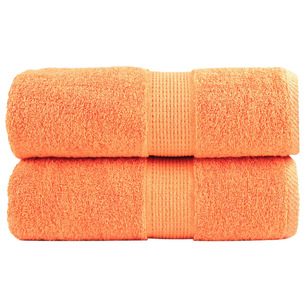 vidaXL Prémiové mycí utěrky SOLUND 2 ks oranžové 30x30 cm 600 g/m²