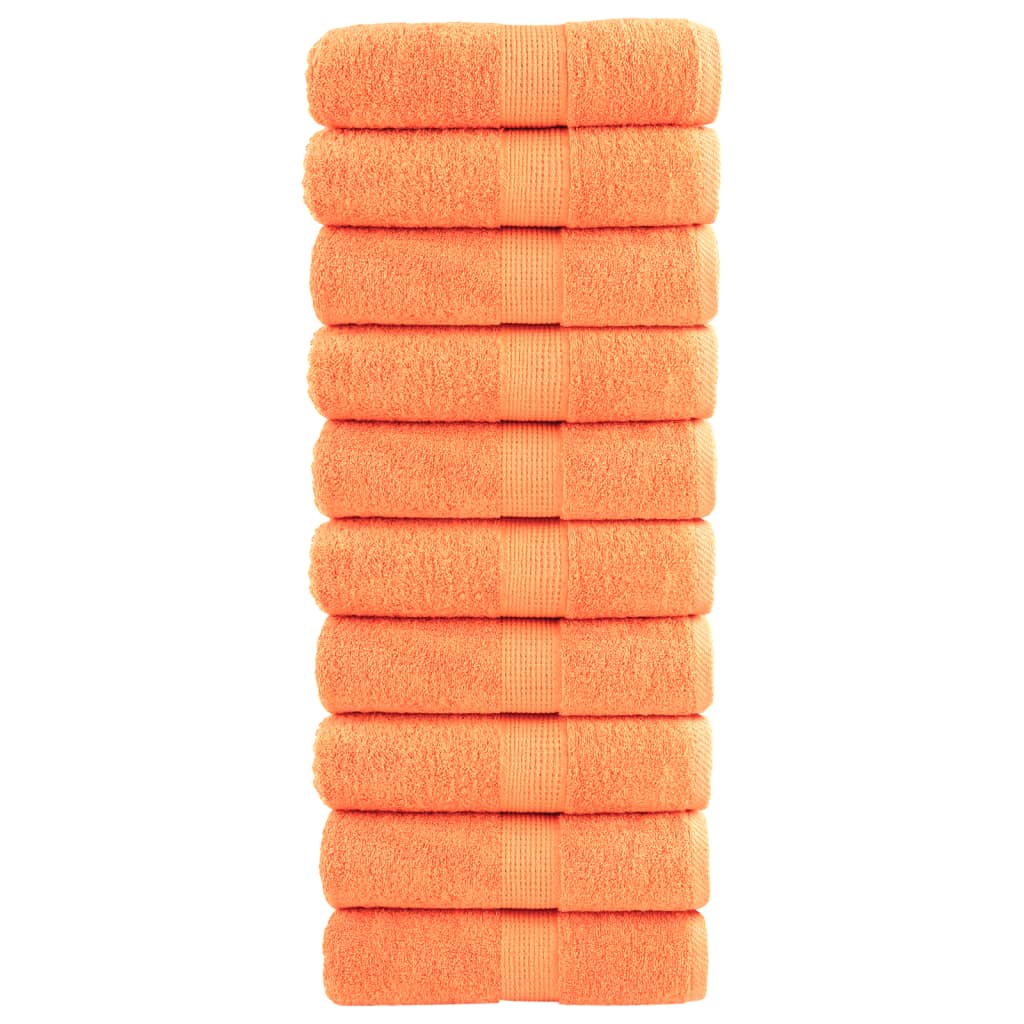 Premium-Waschlappen 10 Stk Orange 30×30 600 g/m² 100% Baumwolle