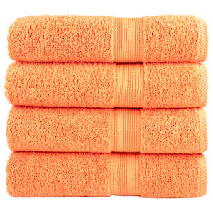 Premium ručníky SOLUND 4 ks oranžové 50 x 100 cm 600 g/m²