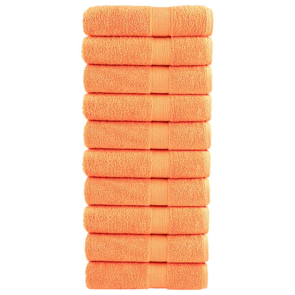 vidaXL k&auml;ter&auml;tikud SOLUND 10 tk, oranž, 100x200 cm, 600 gsm