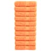 vidaXL saunalina SOLUND 10 tk, oranž, 70x140 cm, 600 gsm