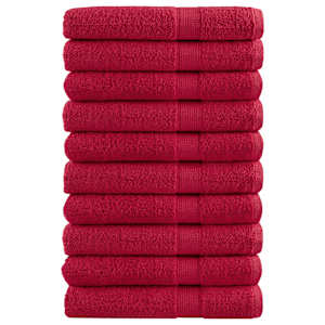 Premium brisače SOLUND 10 kos rdeča 100x200 cm 600 g/m2