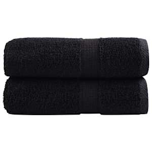 Premium brisače za pranje SOLUND 2 kosa črne 30x30 cm 600 g/m²