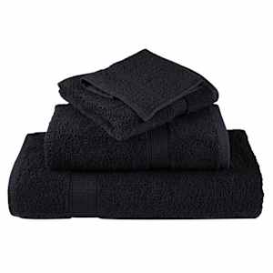 Premium ručníky SOLUND 10 ks černé 50 x 100 cm 600 g/m² - obrázek 4