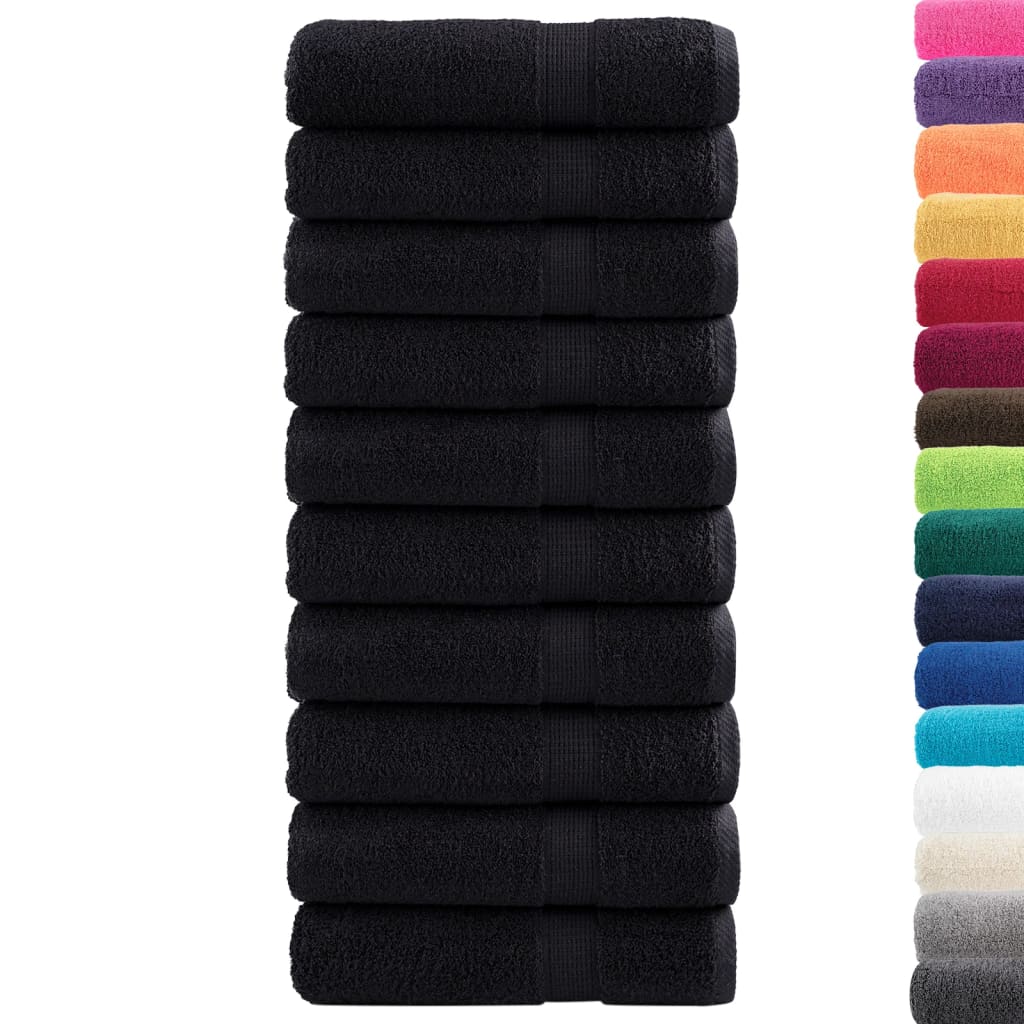 vidaXL Prémiové osušky SOLUND 10 ks fialové 100x150 cm 600 g/m2