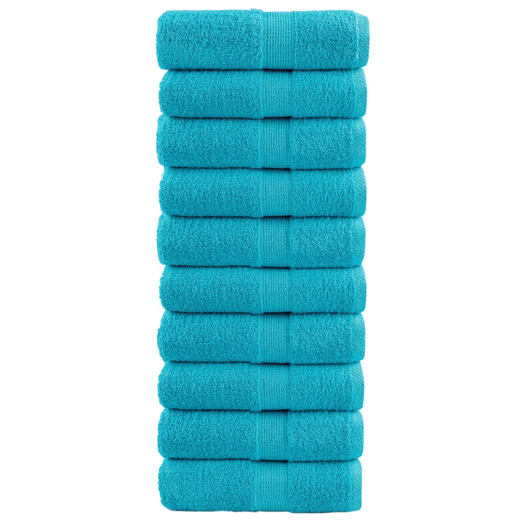 vidaXL Premium ručníky SOLUND 4 ks tyrkysové 30 x 50 cm 600 g/m²