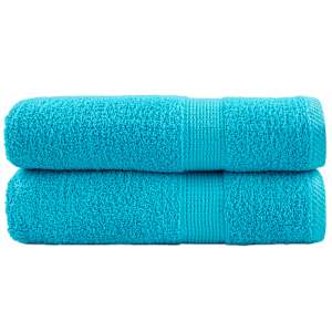 Premium brisače za roke SOLUND 2 kosa turkizne 50x100 cm 600 g/m²