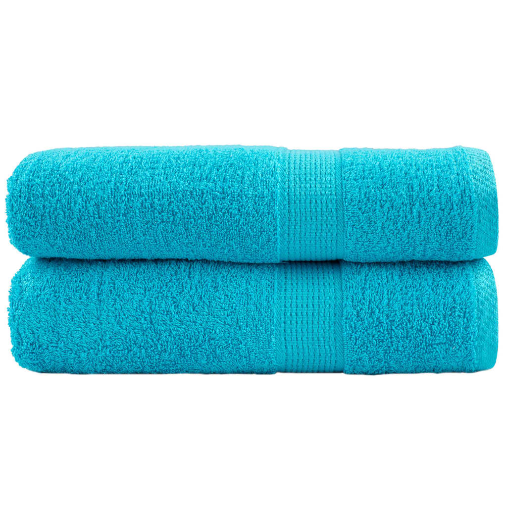 vidaXL Premium ručníky SOLUND 2 ks tyrkysové 70 x 140 cm 600 g/m²
