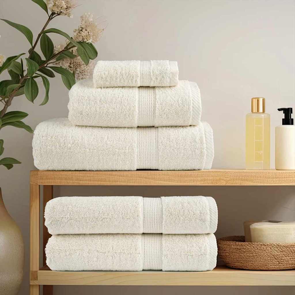Vaskeklude 2 pcs Creme 15 x 21 cm Bomuld