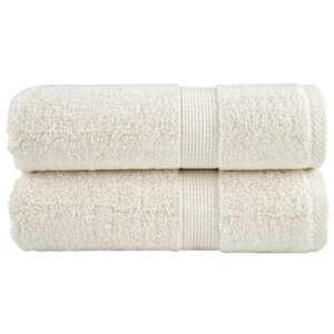 Premium brisače za pranje SOLUND 2 kosa kremne barve 30x30 cm 600 g/m²