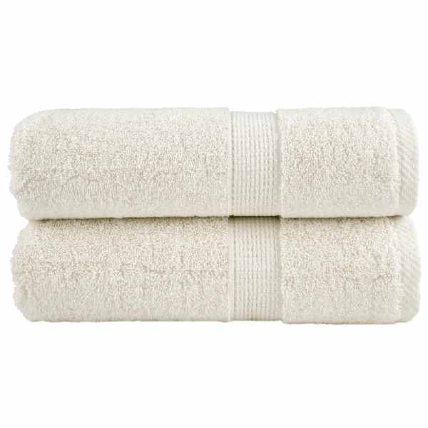 vidaXL premium-klassi k&uuml;lalister&auml;tikud SOLUND 2 tk kreemjad 30 x 50 cm 600 g/m&sup2;