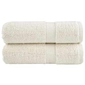 Premium brisače za goste SOLUND 2 kosa kremne barve 30x50 cm 600 g/m²