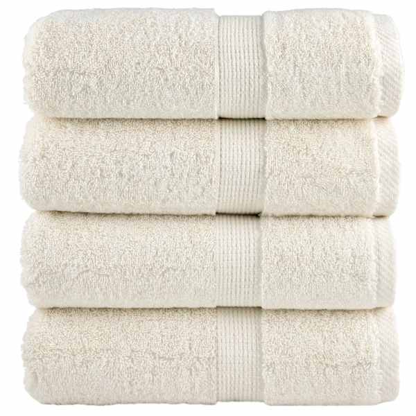 vidaXL premium-klassi k&uuml;lalister&auml;tikud SOLUND 4 tk kreemjad 30 x 50 cm 600 g/m&sup2;
