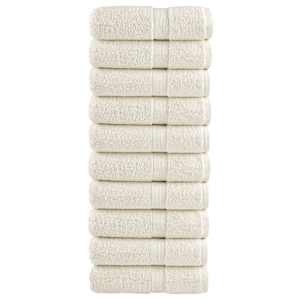 Premium brisače za goste SOLUND 10 kosov kremne barve 30x50 cm 600 g/m²