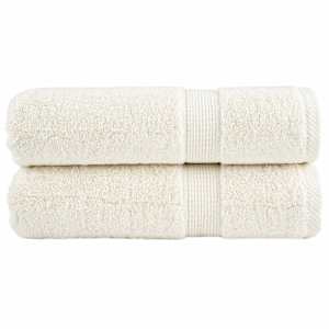 Premium brisače za roke SOLUND 2 kosa kremne barve 50x100 cm 600 g/m²