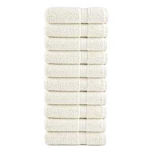 Premium ručníky SOLUND 10 ks krémové 70 x 140 cm 600 g/m² - obrázek 1