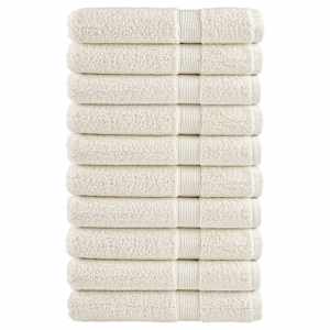Premium ručníky SOLUND 10 ks krémové 80 x 200 cm 600 g/m² - obrázek 1