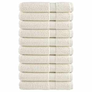Premium brisače SOLUND 10 kosov krem 100x200 cm 600 gsm