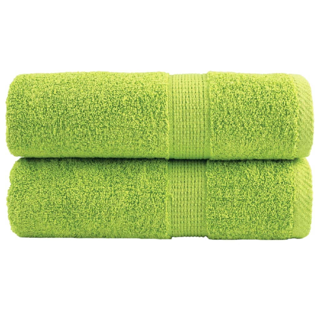 vidaXL Prémiové mycí utěrky SOLUND 2 ks jablečně zelené 30x30 cm 600 g/m²