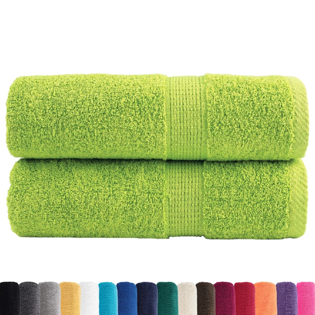vidaXL Gastendoekjes SOLUND 2 st 600 g/m² 30x30 cm appelgroen