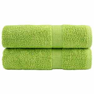 Premium brisače za roke SOLUND 2 kosa jabolčno zelene 50x100 cm 600 g/m²