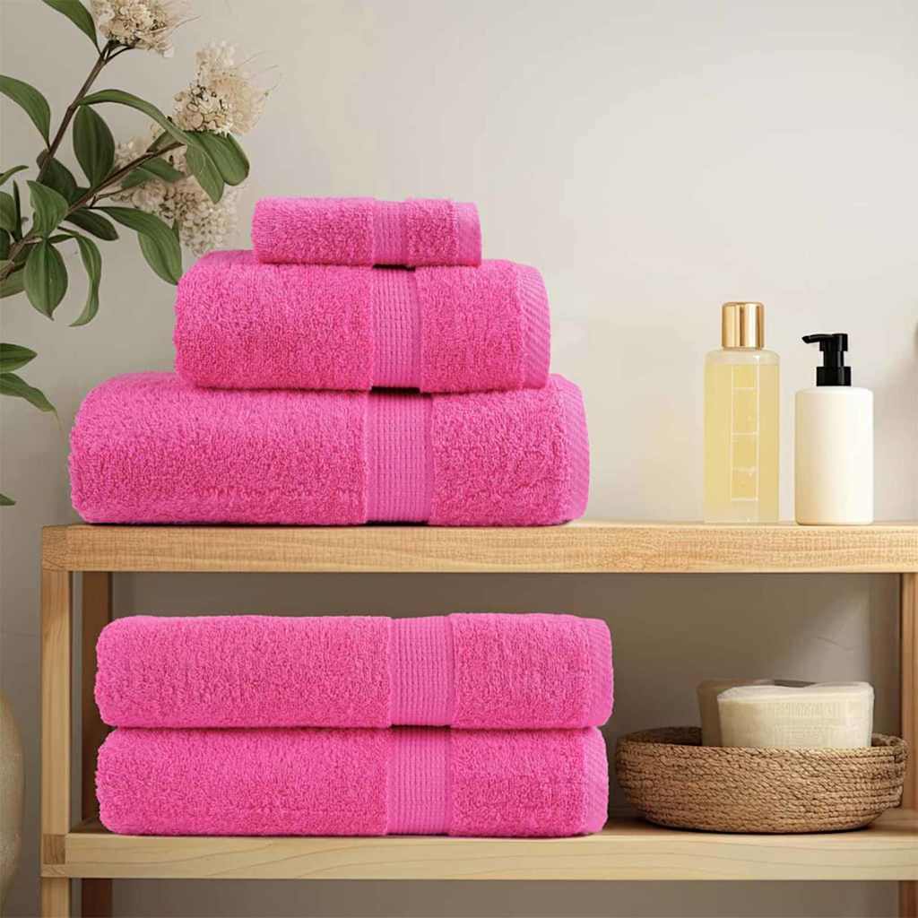 Vaskeklude 4 pcs Pink 15 x 21 cm Bomuld