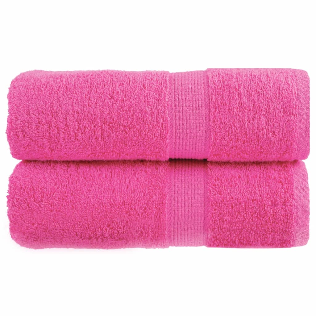 Premium-Waschlappen 2 Stk. Rosa 30x30cm 600g/m² 100% Baumwolle