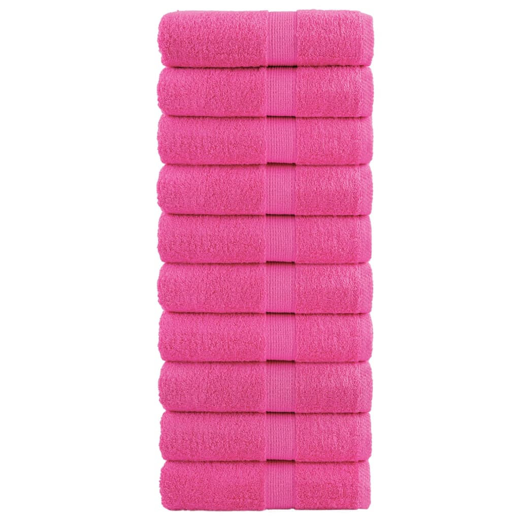 Premium-Waschlappen 10 Stk. Rosa 30x30cm 600g/m² 100% Baumwolle