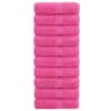 vidaXL premium-klassi pesur&auml;tikud SOLUND 10 tk roosad 30 x 30 cm 600 g/m&sup2;