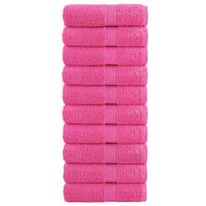Premium brisače za pranje SOLUND 10 kosov roza 30x30 cm 600 g/m²