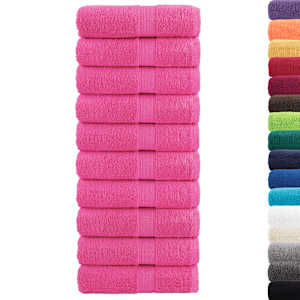 Prémiové mycí utěrky SOLUND 10 ks růžové 30x30 cm 600 g/m² - obrázek 2