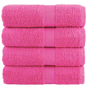Premium brisače za goste SOLUND 4 kosi roza 30x50 cm 600 g/m²