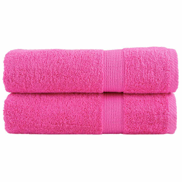 vidaXL premium-klassi k&auml;ter&auml;tikud SOLUND 2 tk roosad 50 x 100 cm 600 g/m&sup2;