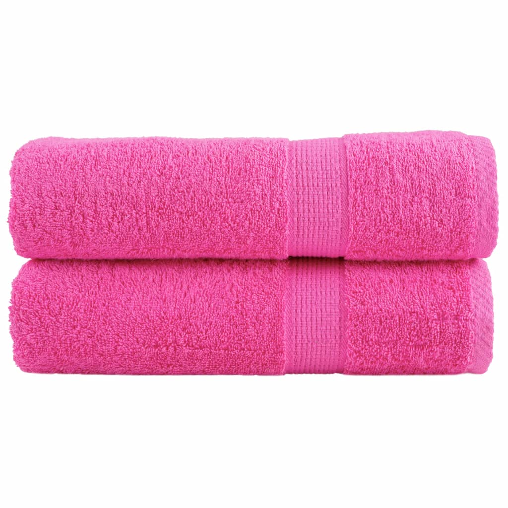 vidaXL Premium handdukar SOLUND 2 st rosa 50x100 cm 600 gsm