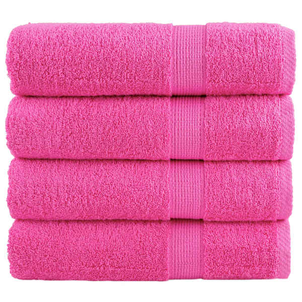 vidaXL premium-klassi k&auml;ter&auml;tikud SOLUND 4 tk roosad 50 x 100 cm 600 g/m&sup2;