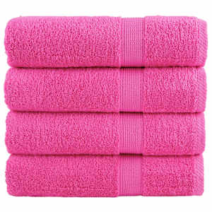 Premium brisače za roke SOLUND 4 kosi roza 50x100 cm 600 g/m²