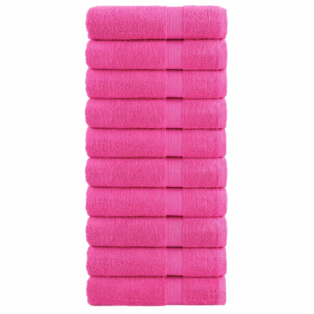 Premium-Handtücher 10 Stk. Rosa 50x100cm 600g/m² 100% Baumwolle