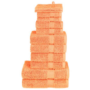 Komplet brisač iz bombaža 12-delni SOLUND oranžna 600 gsm