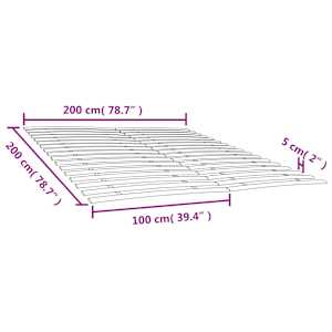 Náhradní lamely k posteli s 34 lamelami 2 ks 100x200 cm - obrázek 7