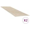 vidaXL voodiliistude asenduskomplekt 48 liistuga, 2 tk, 80 x 200 cm
