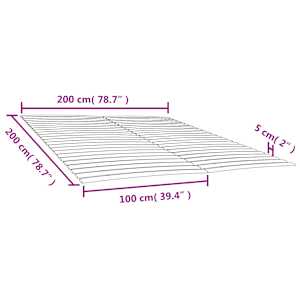 Náhradní lamely k posteli s 48 lamelami 2 ks 100x200 cm - obrázek 7