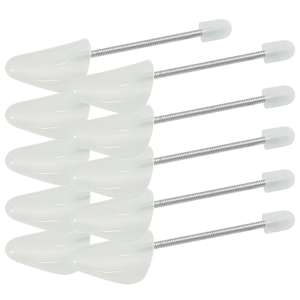 vidaXL kingapuud 5 tk, valge, EU 35-38, plast
