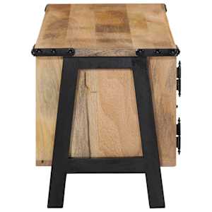 TV skříňka 110 x 35 x 40 cm masivní mangovníkové dřevo - obrázek 4