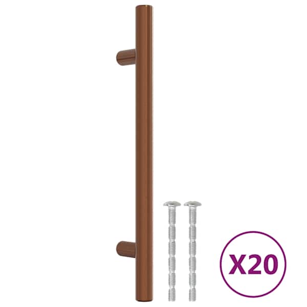 vidaXL kapi k&auml;epidemed 20 tk, pronks, 160 mm, roostevaba teras