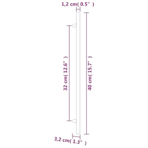 Nábytkové úchytky 10 ks zlaté 320 mm nerezová ocel - obrázek 8