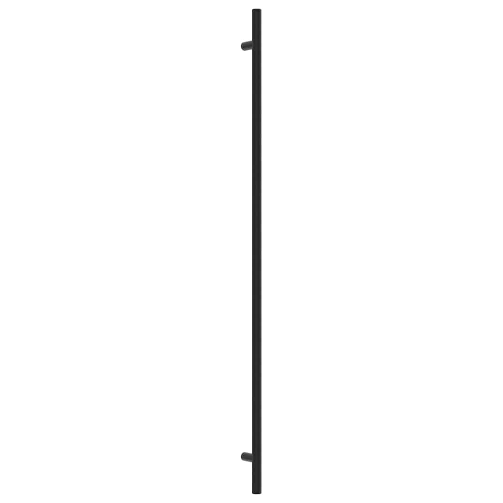 vidaXL Mânere de dulap, 10 buc., negru, 480 mm, oțel inoxidabil