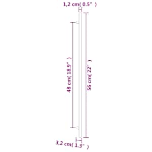 Nábytkové úchytky 10 ks černé 480 mm nerezová ocel - obrázek 8