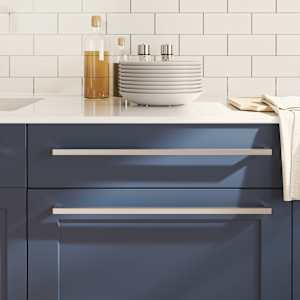 Ročaji za omarico 20 kosov srebrni 480 mm nerjaveče jeklo