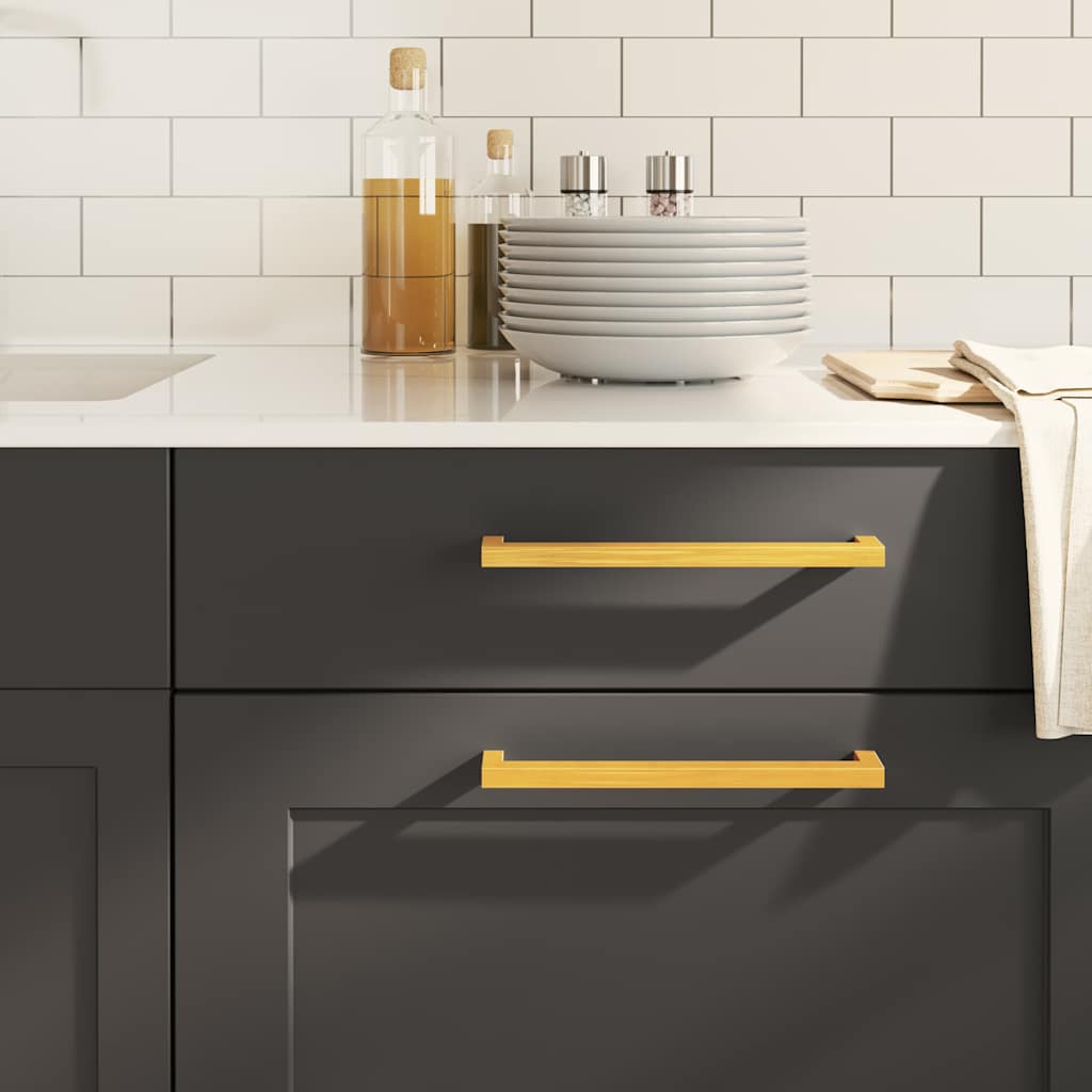vidaXL Mânere de dulap, 20 buc., auriu, 224 mm, oțel inoxidabil