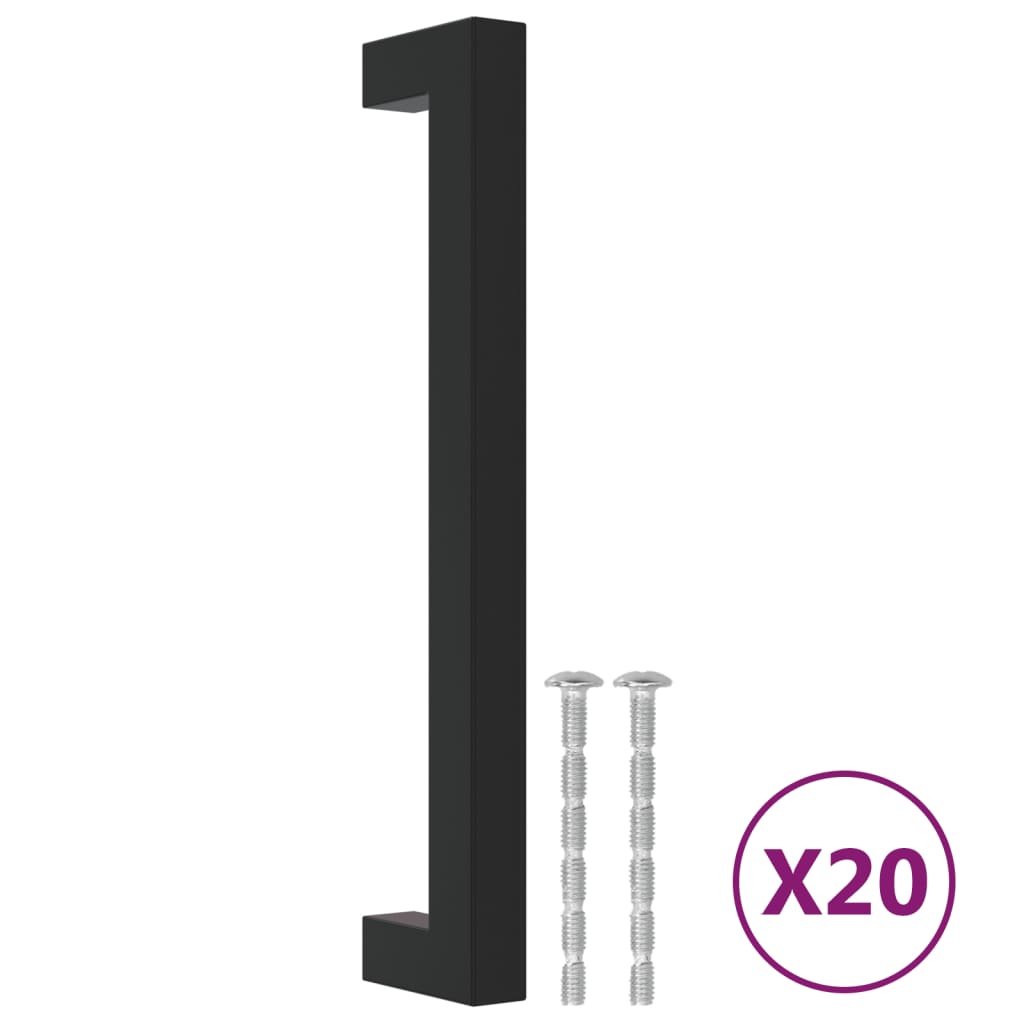 Thumbnail - vidaXL Möbelgriffe 20 Stk. Schwarz 160 mm Edelstahl